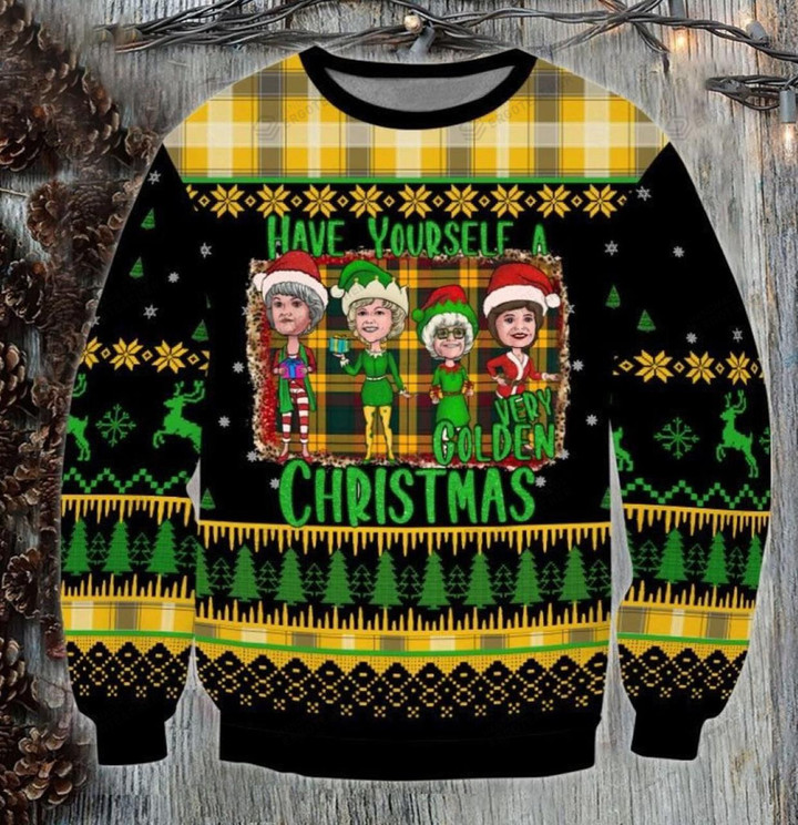 Have Yourself A Very Golden Xmas Ugly Christmas Sweater