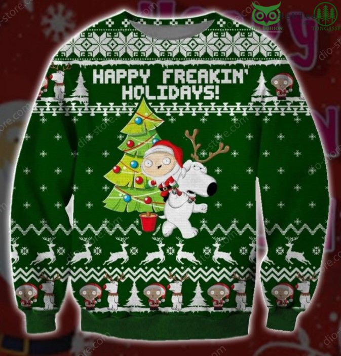 Happy Freakin Holidays Christmas Ugly Sweater