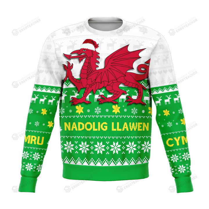 Wales Ugly Christmas Sweater, Wales 3D All Over Printed Sweater