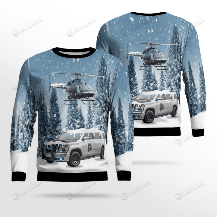 Alabama State Troopers Christmas Ugly Sweater, All Over Print Sweatshirt