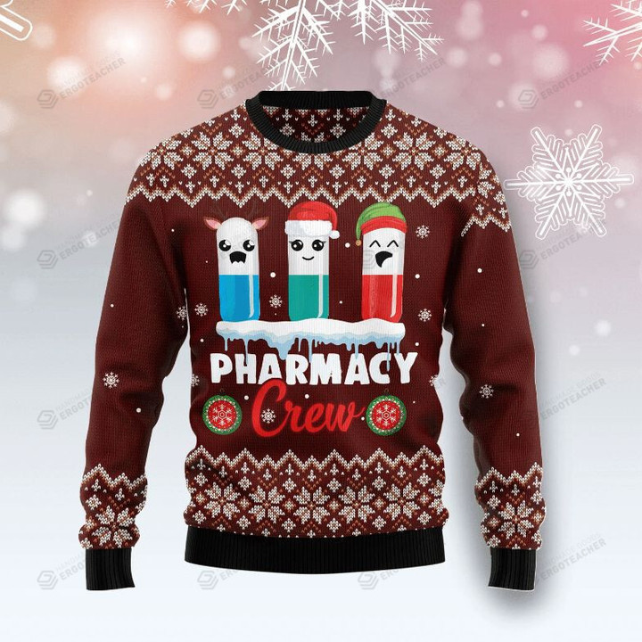 Christmas Pharmacy Crew 3D Ugly Sweater