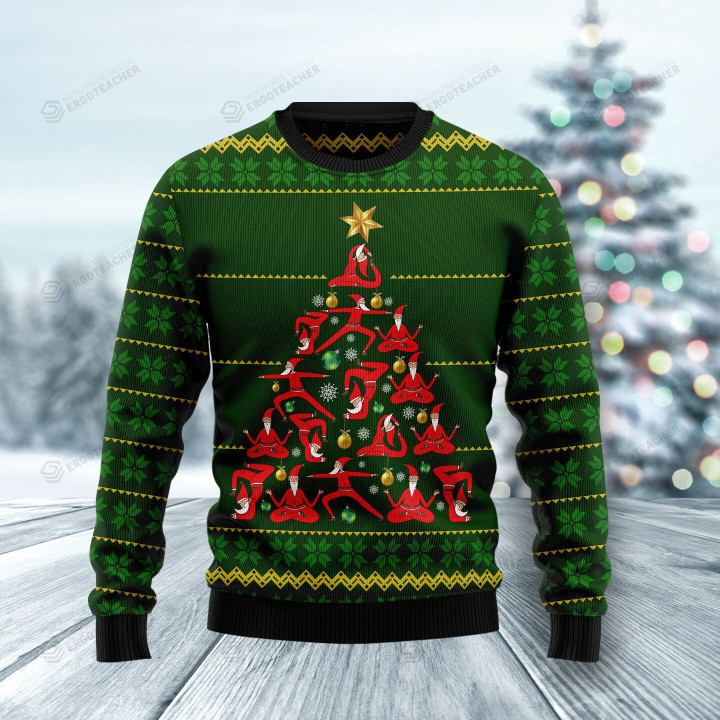 Yoga Christmas Ugly Christmas Sweater