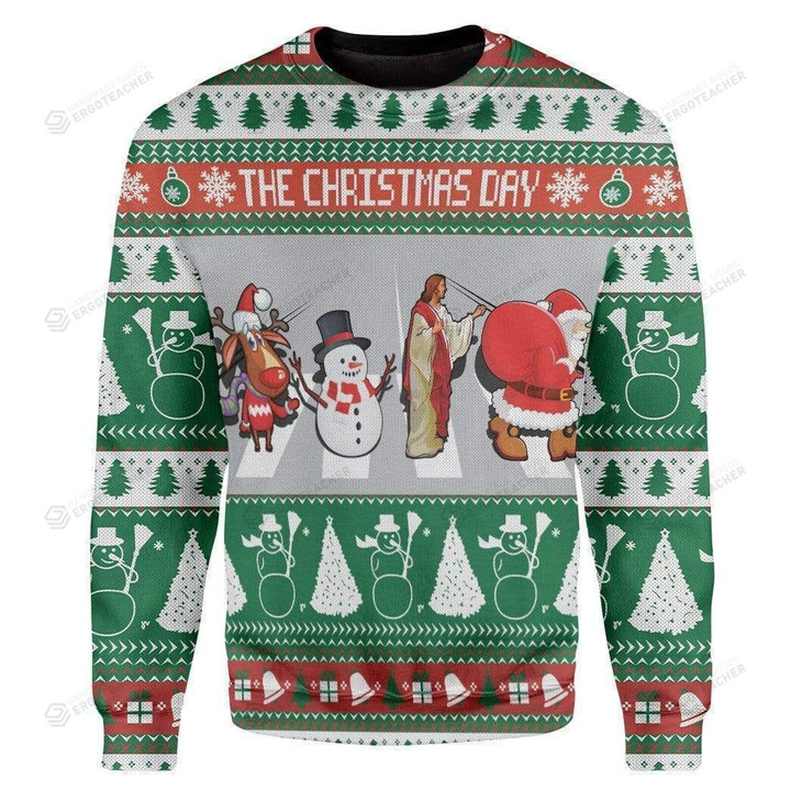 Snowman The Christmas Day Ugly Christmas Sweater, All Over Print Sweatshirt