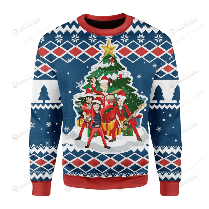 All I Want For Christmas Is Rock And Roll Ugly Christmas Sweater
