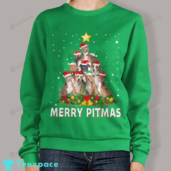Pitbull Dog Ugly Christmas Sweater