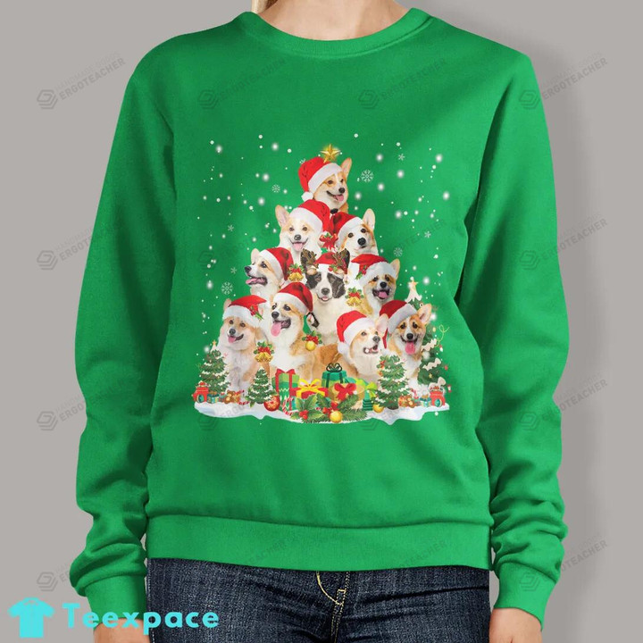 Corgi Christmas Tree Ugly Christmas Sweater