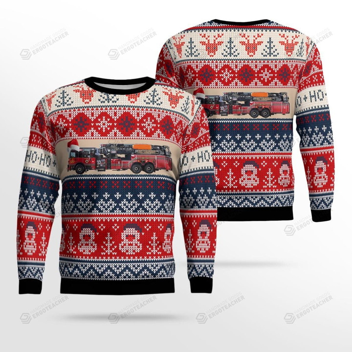 North Vancouver City Fire Department Ugly Christmas Sweater