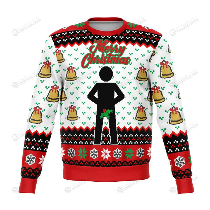 Mr Stick Mistletoe For Unisex Ugly Christmas Sweater, All Over Print Sweatshirt
