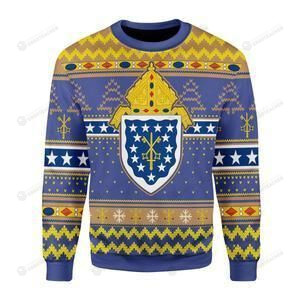 Costa Rica Roman Catholic Ugly Christmas Sweater, All Over Print Sweatshirt