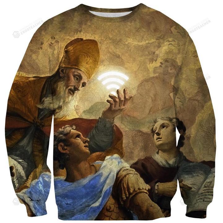 God Ugly Christmas Sweater, All Over Print Sweatshirt