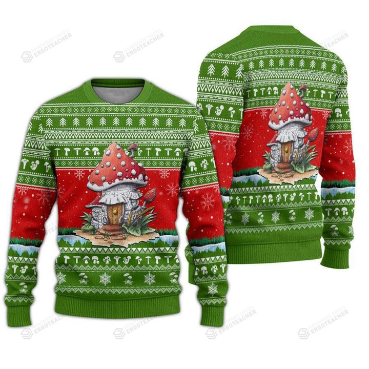 Mushroom Lover Ugly Christmas Sweater, Mushroom Lover 3D All Over Printed Sweater