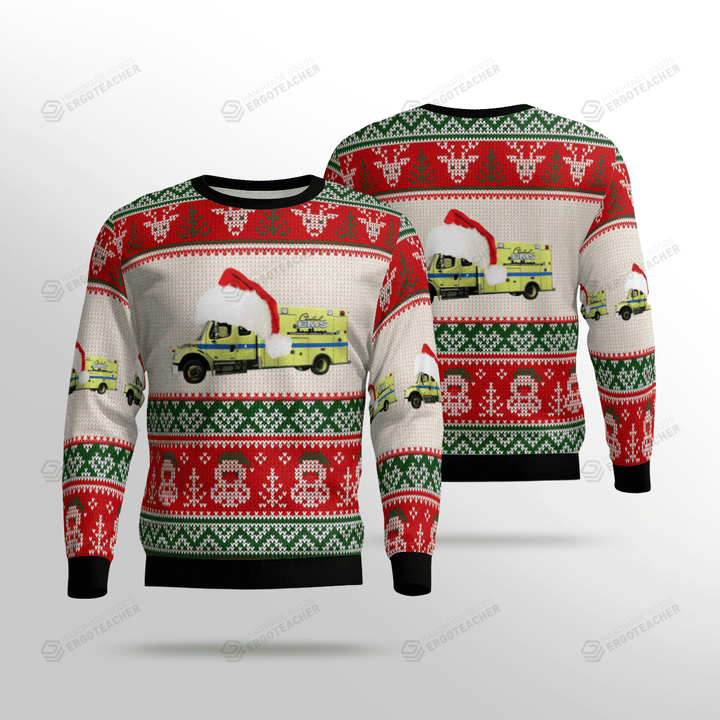Cleveland EMS Ugly Christmas Sweater, All Over Print Sweatshirt