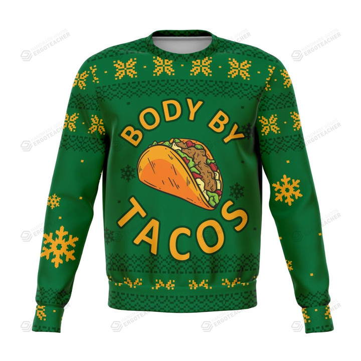 Tacos Ugly Christmas Sweater, All Over Print Sweatshirt