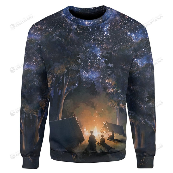 Camping Ugly Christmas Sweater, All Over Print Sweatshirt