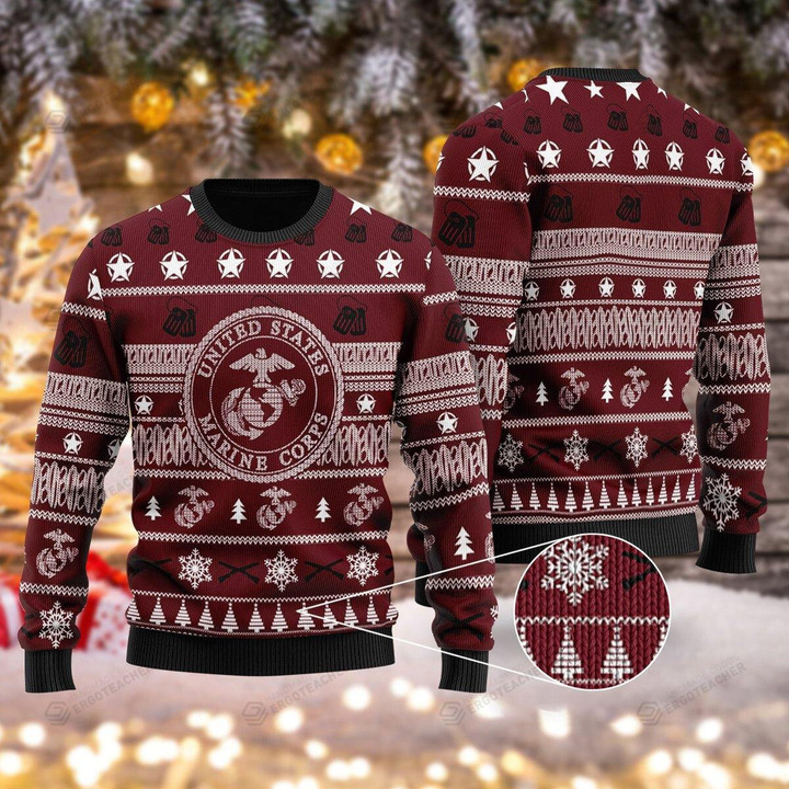 U.S Marine Corps Ugly Christmas Sweater
