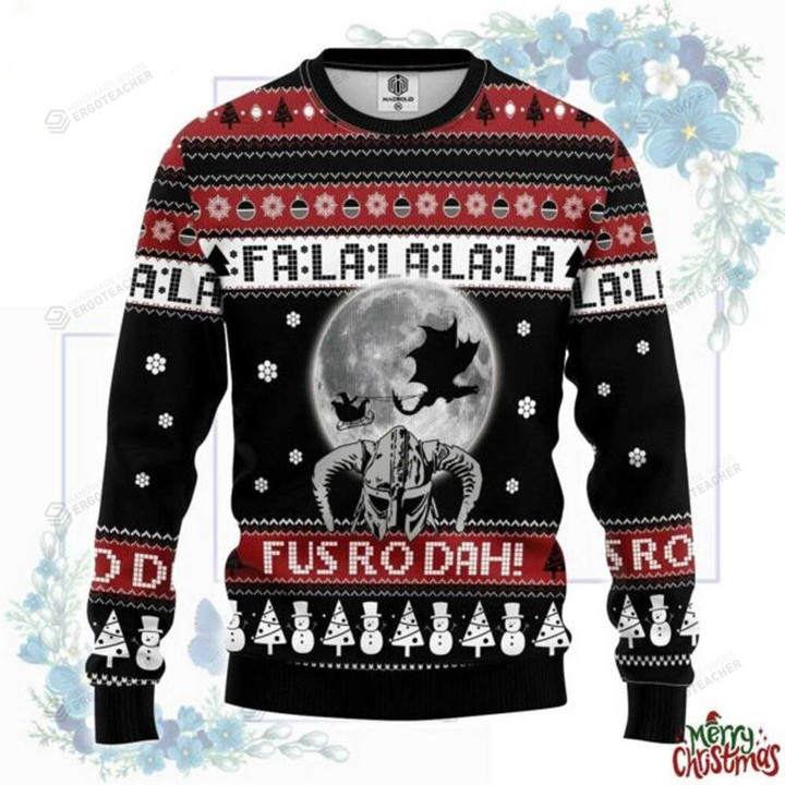 Viking Falala Fus Ro Dah Ugly Christmas Sweater