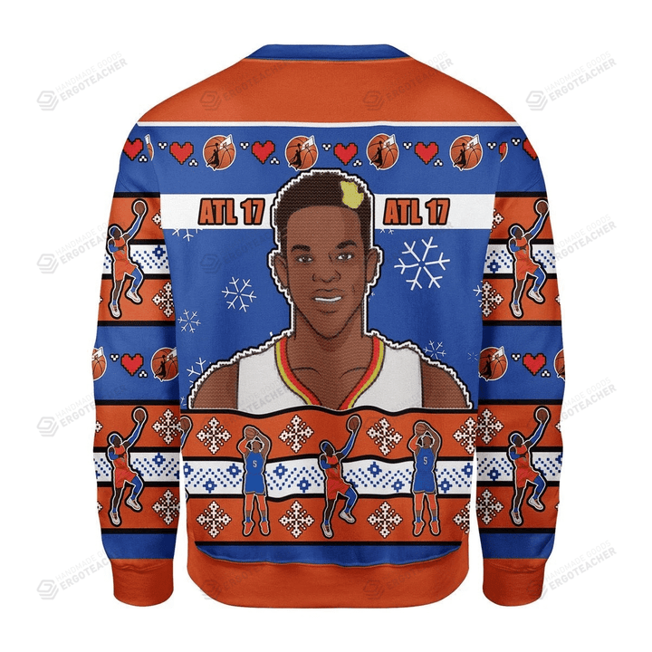 Basketball Ugly Christmas Sweater, All Over Print Sweatshirt