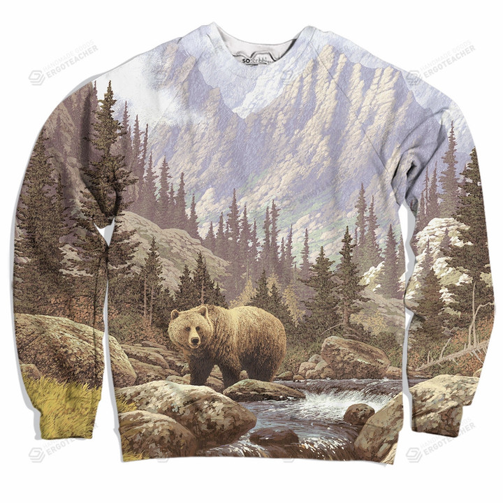 Into The Wilderness Ugly Christmas Sweater, All Over Print Sweatshirt