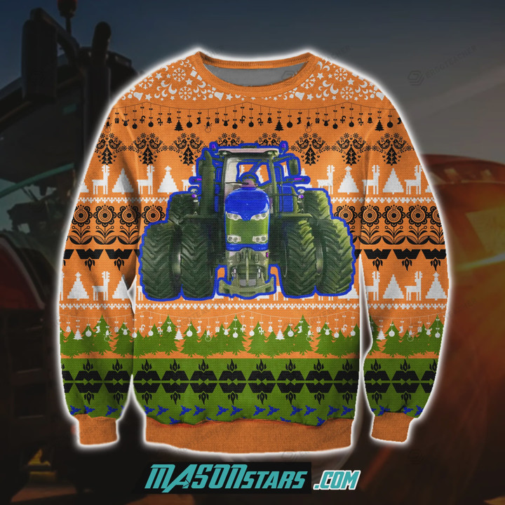 Massey Ferguson Tractor 3D Print Ugly Christmas Sweater