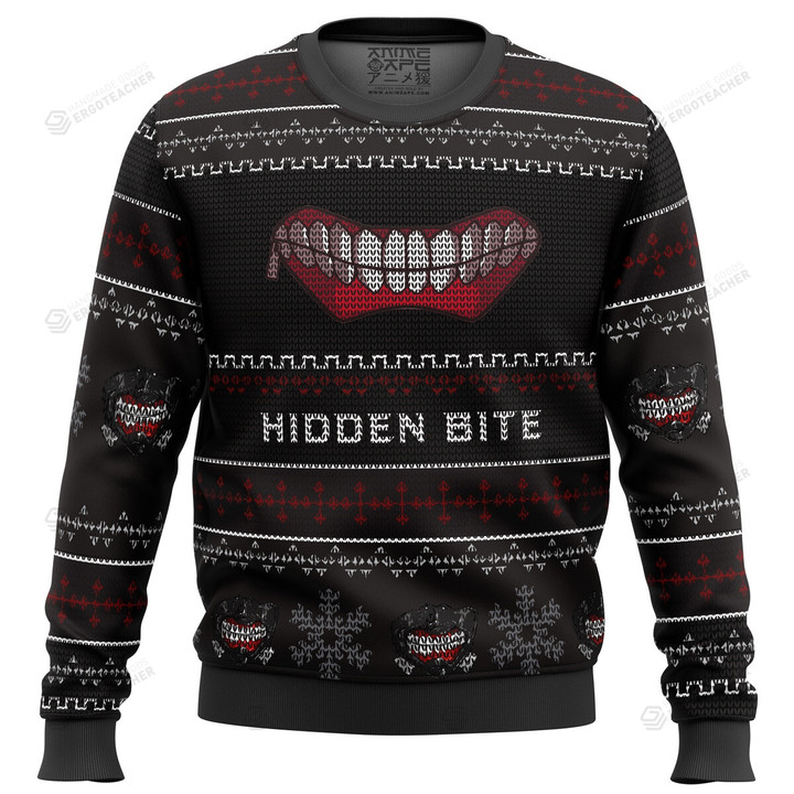Hidden Bite Tokyo Ghoul Ugly Christmas Sweater