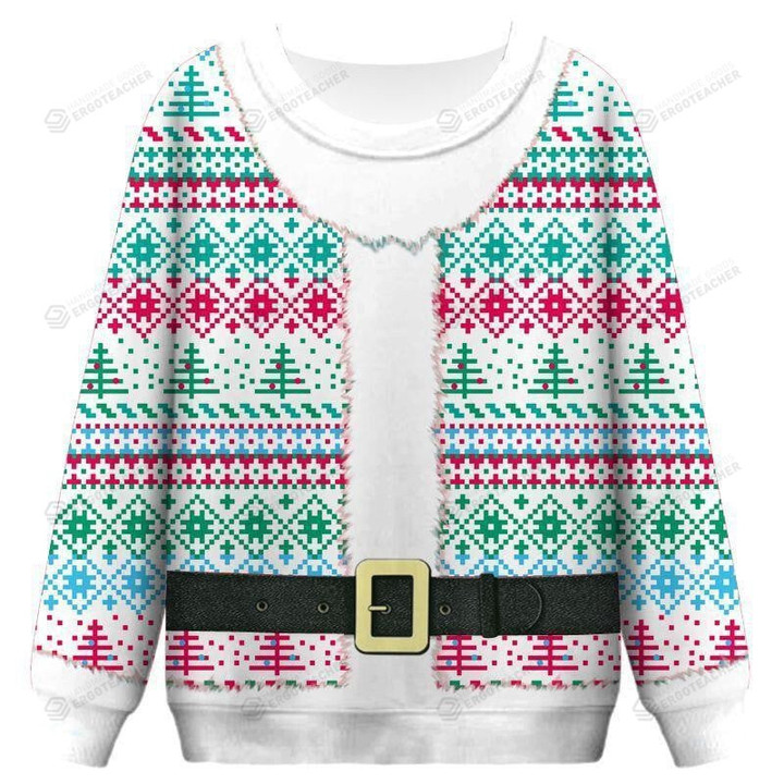 Christmas Faux Suit Ugly Christmas Sweater, Christmas Faux Suit 3D All Over Printed Sweater
