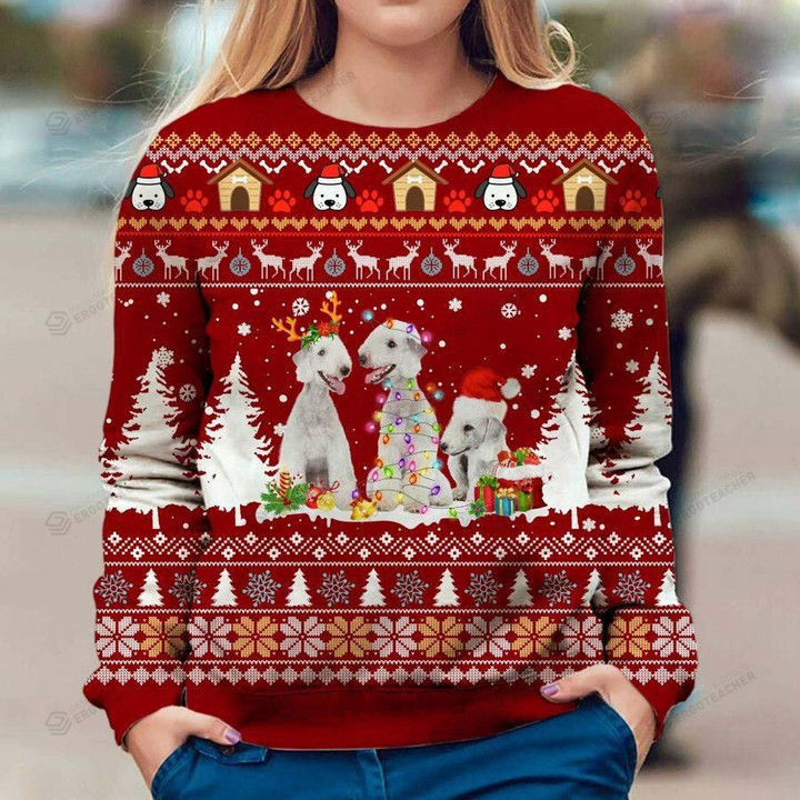 Bedlington Terrier Christmas Ugly Sweater