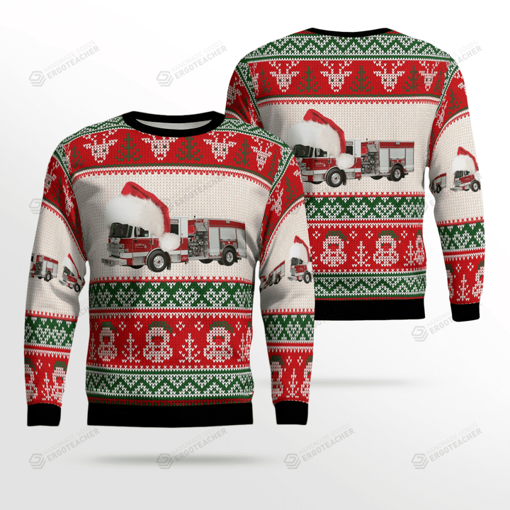 El Paso Fire Department Ugly Christmas Sweater, All Over Print Sweatshirt