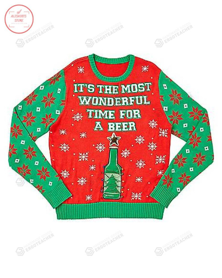 Christmas It’s the Most Wonderful Time for A Beer Ugly Sweater
