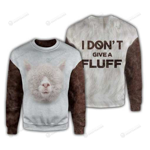 Alpaca Give A Fluff Ugly Christmas Sweater, All Over Print Sweatshirt