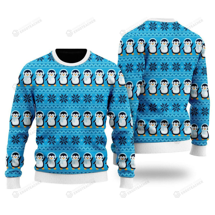 Penguins Let It Snow Ugly Christmas Sweater, Penguins Let It Snow 3D All Over Printed Sweater
