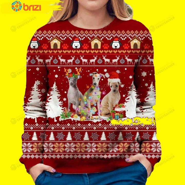 Greyhound Dog Ugly Christmas Sweater