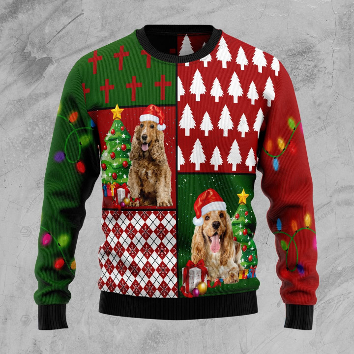 Cocker Spaniel Hohoho Ugly Christmas Sweater