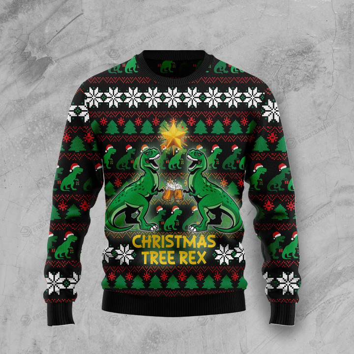 Christmas Tree Rex Christmas Ugly Sweater