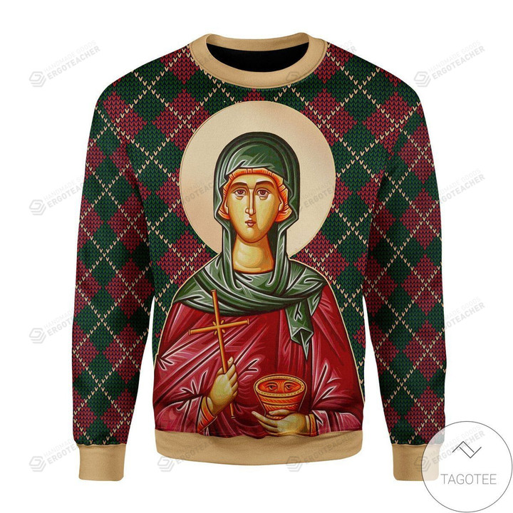 Handmade St. Paraskeve Ugly Christmas Sweater, All Over Print Sweatshirt