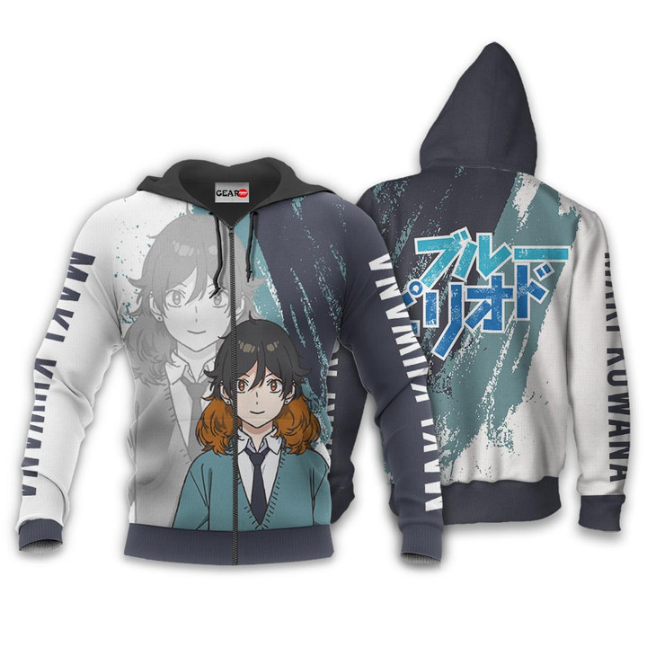 Maki Kuwana Hoodie Custom Anime Blue Period Merch Clothes