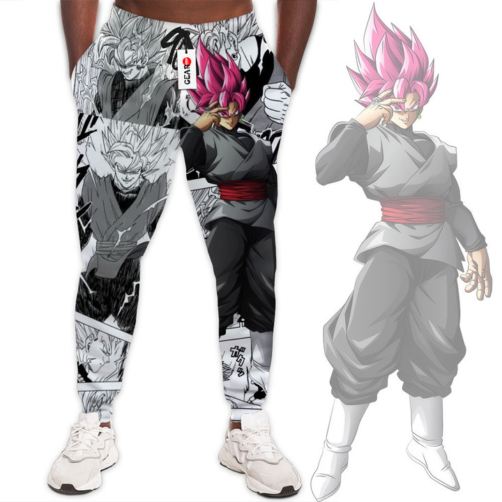 Goku Rose Sweatpants Custom Dragon Ball Anime Joggers Merch Manga Style