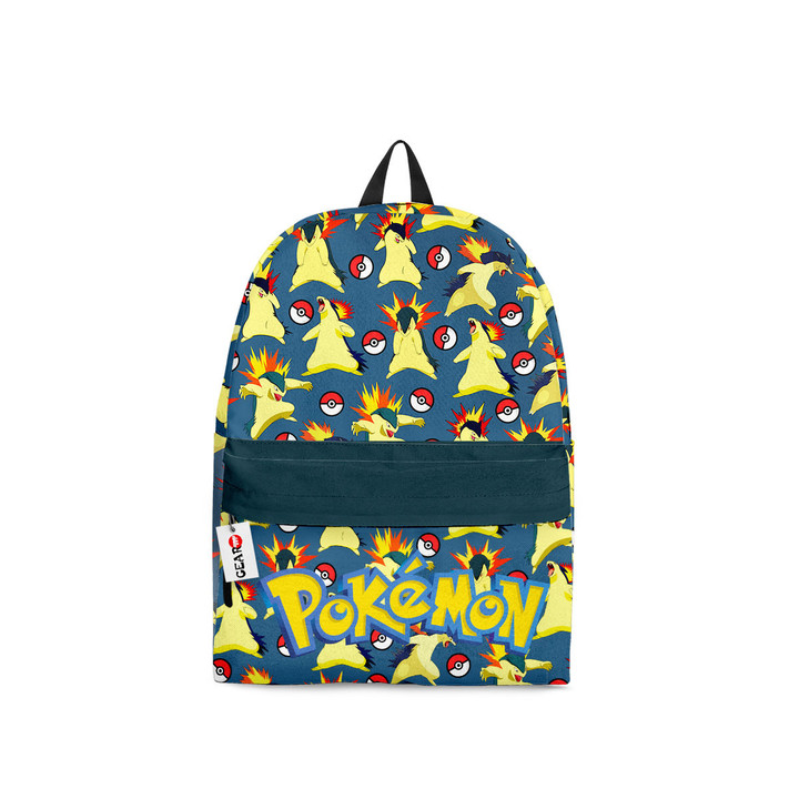 Typhlosion Backpack Custom Pokemon Anime Bag Gifts Ideas for Otaku