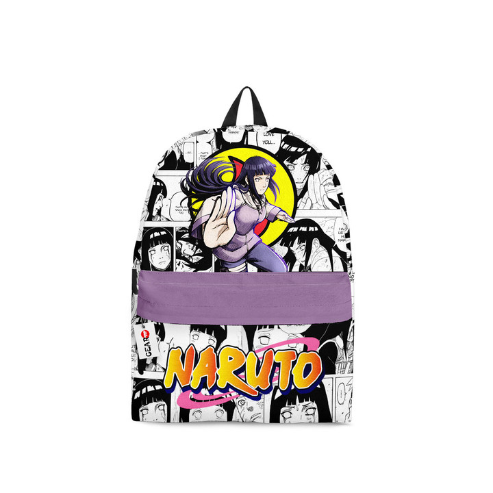 Hinata Hyuuga Backpack Custom Naruto Anime Bag Manga Style