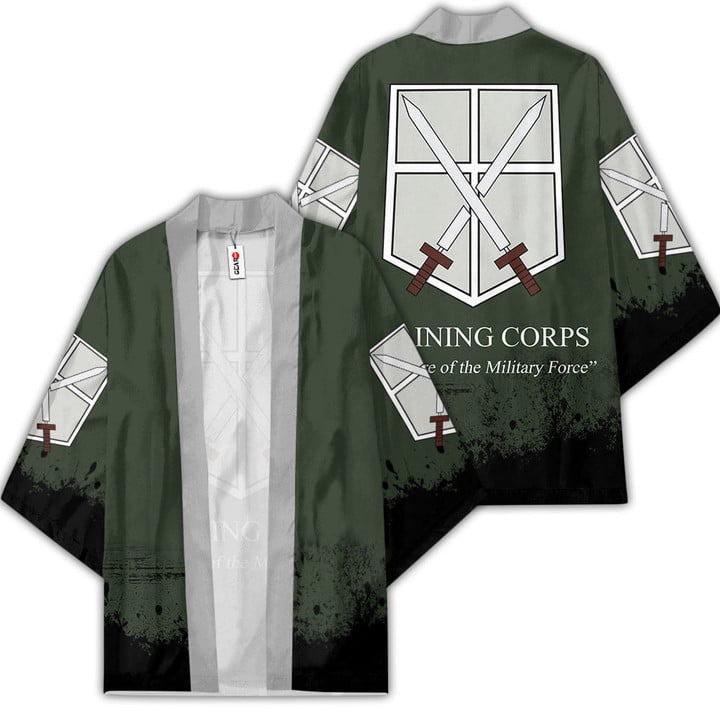 Training Corps Kimono Custom Attack On Titan Anime Merch Clothes-1-gear otaku