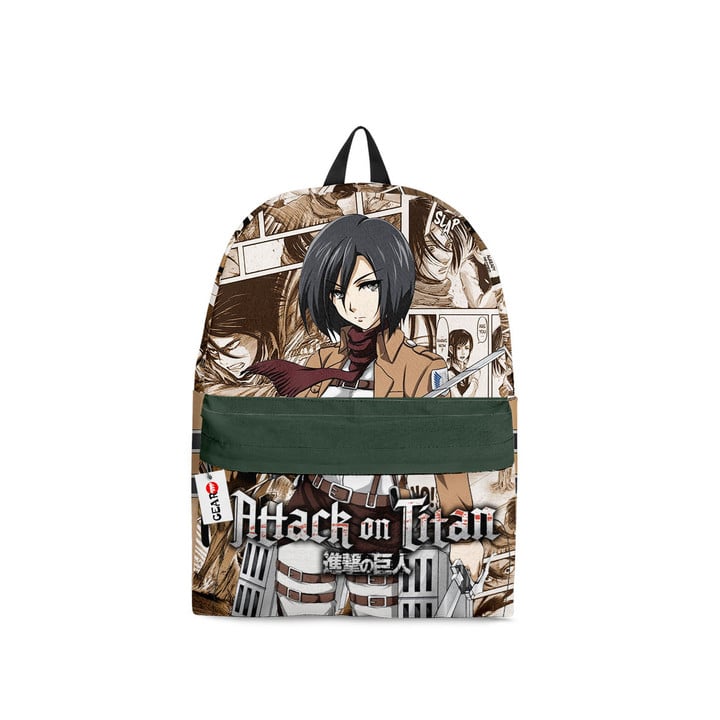 Mikasa Ackerman Backpack Custom Attack on Titan Anime Bag Manga Style