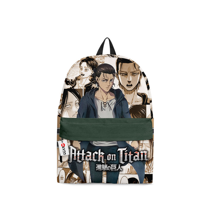 Eren Yeager Backpack Custom Attack on Titan Anime Bag Manga Style