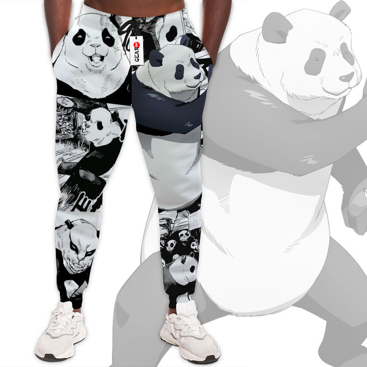 Panda Jogger Pants Jujutsu Kaisen Anime Sweatpants Custom Merch Manga Style