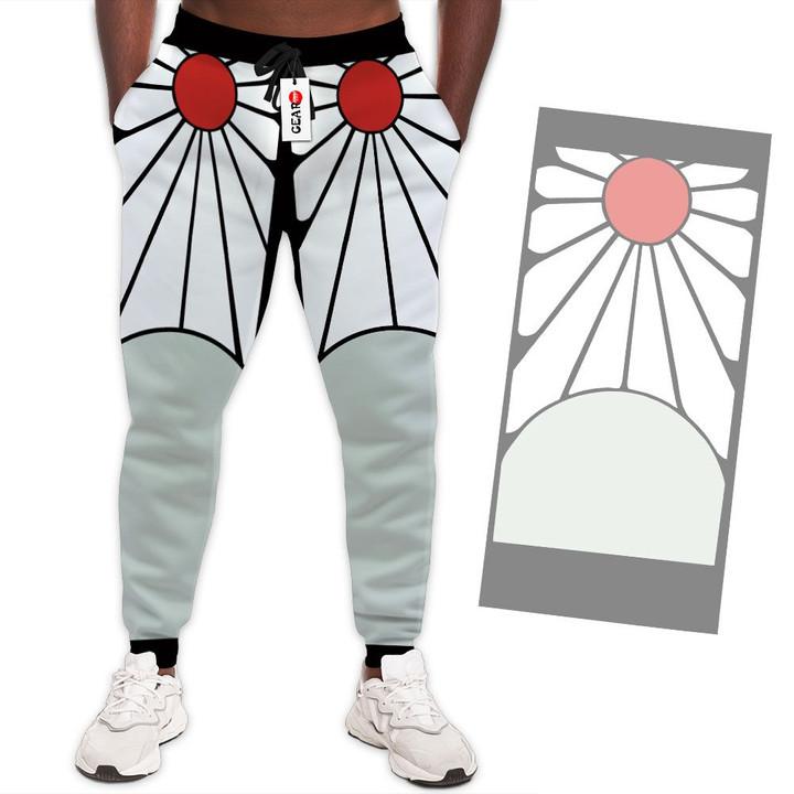 Hanafuda Rising Sun Joggers Custom Kimetsu Anime Sweatpants