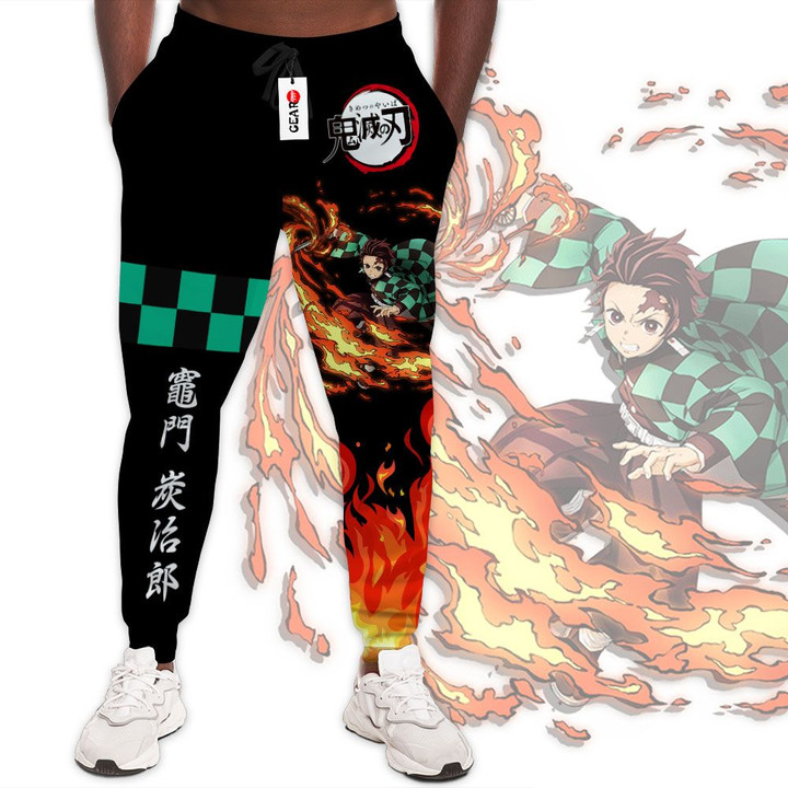 Tanjiro Sun Breathing Joggers Custom Anime Kimetsu Sweatpants