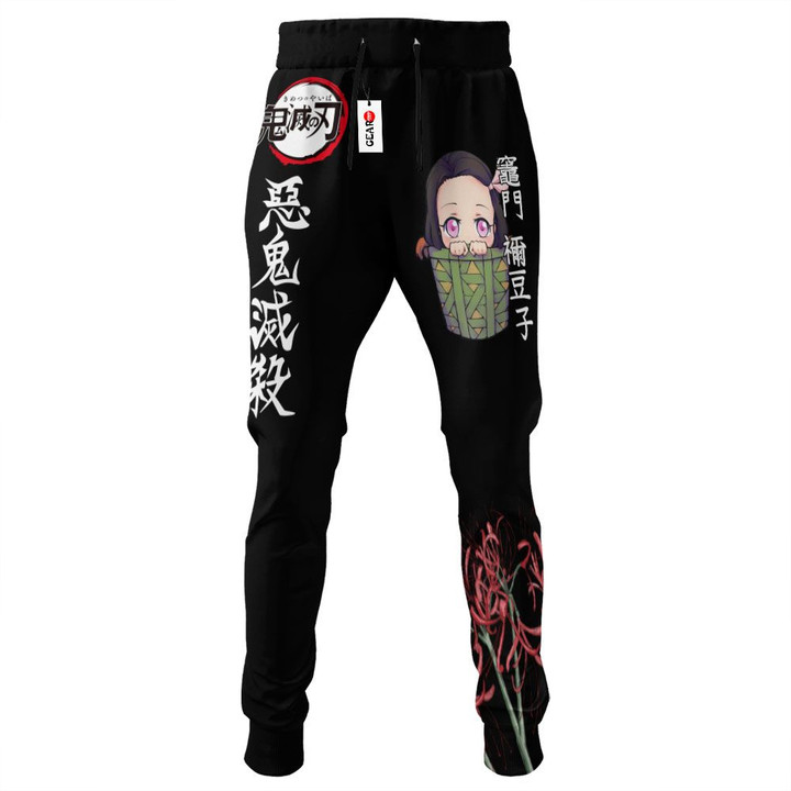 Nezuko Cute Joggers Custom Anime Kimetsu Sweatpants