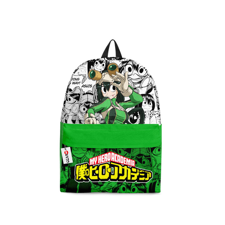 Tsuyu Asui Backpack Custom My Hero Academia Anime Bag Manga Style