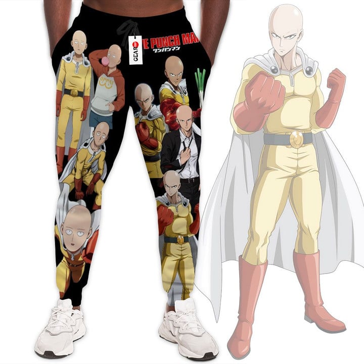 Saitama Sweatpants Custom Anime OPM Joggers Merch