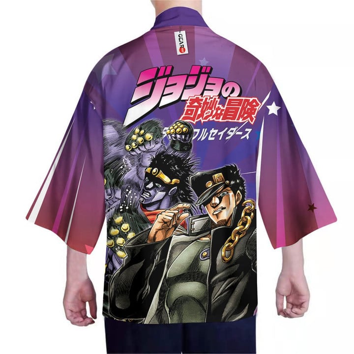 Jotaro Kujo Stand Kimono Anime JoJo's Bizarre Adventure Merch Clothes - Gear Otaku