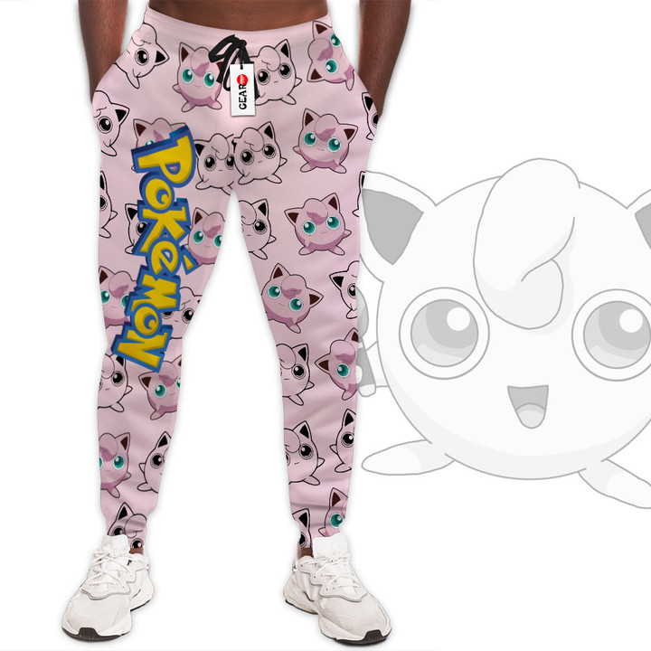 Jigglypuff Jogger Pants Custom Anime Pokemon Sweatpants For Fans