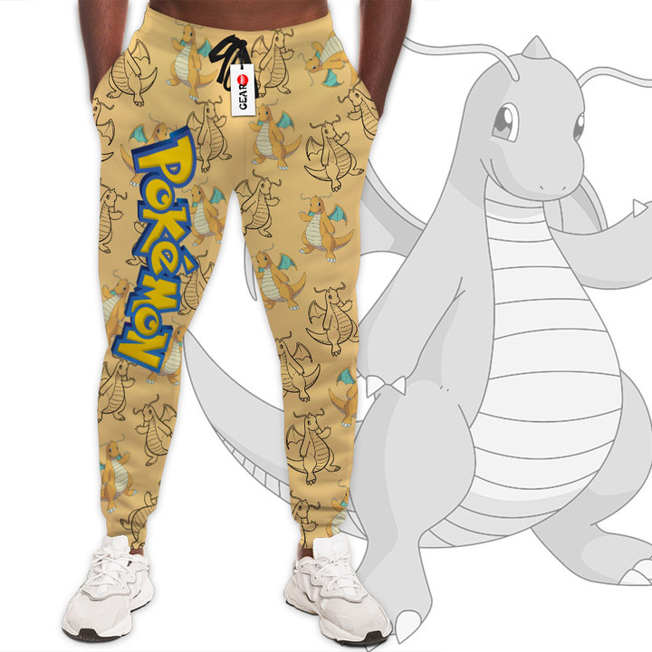 Dragonite Jogger Pants Custom Anime Pokemon Sweatpants For Fans